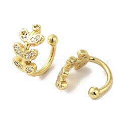 Rack Plating Brass Micro Pave Cubic Zirconia Cuff Earrings&nbsp;EJEW-R162-46G