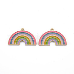 Rack Plating Alloy Enamel Pendants&nbsp;ENAM-N055-015A-NR