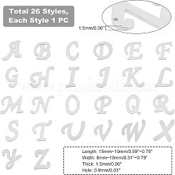 26PCS Letter A~Z 304 Stainless Steel Links Connectors&nbsp;STAS-UN0025-09