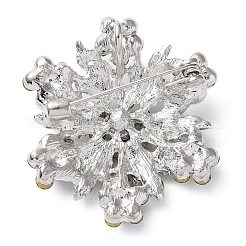 Snowflake Silver Color Plated Alloy Brooch&nbsp;JEWB-B007-02