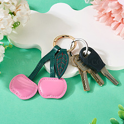 1Pc PU Leather Alloy Keychains&nbsp;KEYC-TA0001-46B