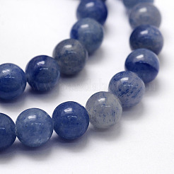 Dyed & Heated Natural Blue Aventurine Beads Strands&nbsp;X-G-F380-10mm