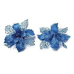 Plastic Glitter Artificial Flower&nbsp;HJEW-R124-02