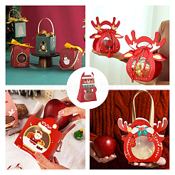 40Pcs 4 Colors Christmas Cardboard Paper Boxes&nbsp;CON-MB0001-03