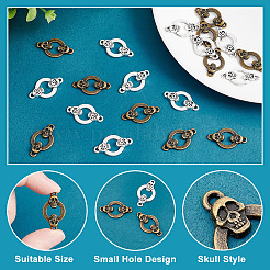 20Pcs 2 Colors Tibetan Style Alloy Connector Charms&nbsp;FIND-AR0002-96