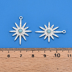 Brass Micro Pave Cubic Zirconia Enamel Pendants&nbsp;KK-T074-57P