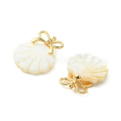 Natural Freshwater Shell Carved Pendants&nbsp;PALLOY-JF05400