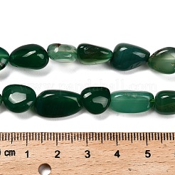 Natural Green Onyx Agate(Dyed & Heated) Beads Strands&nbsp;G-P568-C14-01