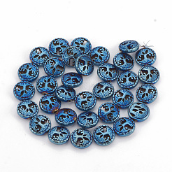 Electroplate Non-magnetic Synthetic Hematite Beads Strands&nbsp;G-N0322-03C