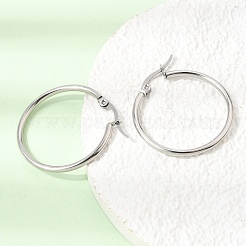 201 Stainless Steel Hoop Earrings&nbsp;SA-CBA4A0D-16P-E