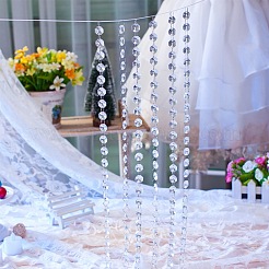 Acrylic Beaded Chains&nbsp;PH-CH-WH0001-01P