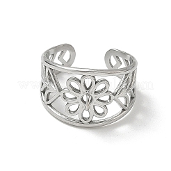 304 Stainless Steel Cuff Open Ring Setting&nbsp;SA-CBA37BC-13P
