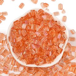 Transparent Spray Painted Glass Seed Beads&nbsp;SEED-L011-10A-08