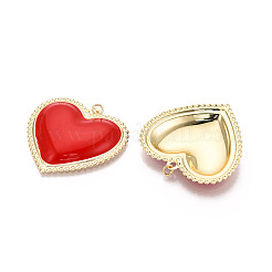 Iron Enamel Pendants&nbsp;IFIN-K339-05G-01