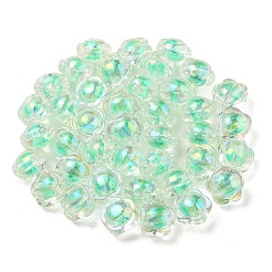 UV Plating Rainbow Iridescent Acrylic Beads&nbsp;OACR-A014-03H