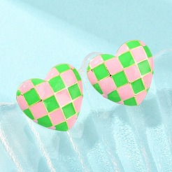 Brass Stud Earrings&nbsp;EJEW-G471-38G-01