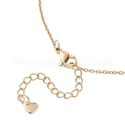 Brass Pave Cubic Zirconia Maple Leaf Pendant 304 Stainless Steel Cable Chain Necklaces for Women&nbsp;NJEW-JN05901-02