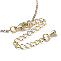 Brass Micro Pave Cubic Zirconia Pendant Necklaces&nbsp;NJEW-JN02426