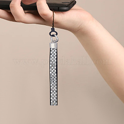 1Pc Alloy Imitation Leather Mobile Straps&nbsp;HJEW-LP0001-99A