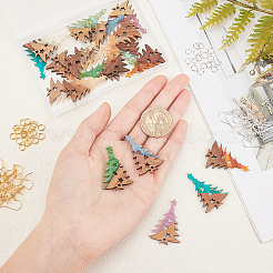 DIY Wood Dangle Earring Making Kits&nbsp;DIY-OC0006-37