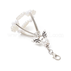 5Pcs ABS Plastic Imitation Pearl Pendant Decorations&nbsp;HJEW-JM03632