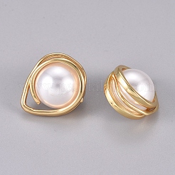 Imitation Glass Pearl Pendants&nbsp;KK-L189-25G