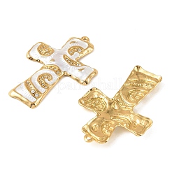 304 Stainless Steel Enamel Rhinestone Big Pendants&nbsp;STAS-L314-09G-03