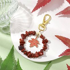 Natural Red Jasper Chip Pendant Decoration&nbsp;KEYC-JKC00976-01