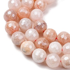 Electroplated Natural Pink Aventurine Beads Strands&nbsp;G-B191-A05-8mm
