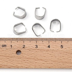 Tarnish Resistant 304 Stainless Steel Snap on Bails&nbsp;X-STAS-R048-10x7mm