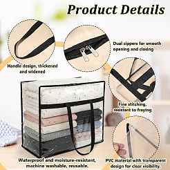 12Pcs PVC Transparent Bags&nbsp;ABAG-WA0001-34