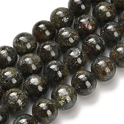 Natural Green Kyanite Beads Strands&nbsp;G-H335-B02-10mm-AB