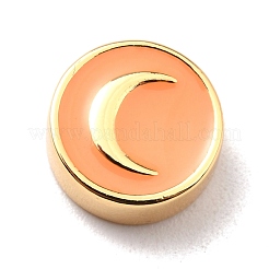 Brass Enamel Beads&nbsp;KK-D068-01G-RS