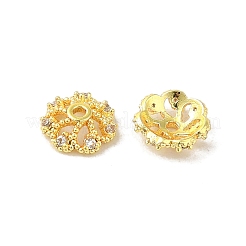 Rack Plating Brass Beads Caps&nbsp;KK-B088-02A-G