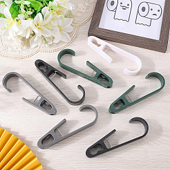 8Pcs 4 Colors Plastic Clothes Clip Hook&nbsp;AJEW-CN0006-33