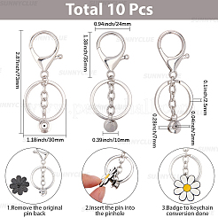10Pcs Zinc Alloy Lobster Claw Clasps&nbsp;FIND-SC0023-66