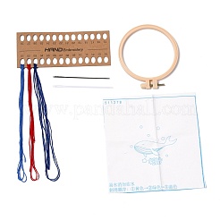 DIY Cartoon Animal Embroidery Sets&nbsp;DIY-G037-01A