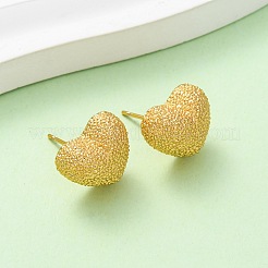 Brass Textured Stud Earrings&nbsp;EJEW-A143-02B-G