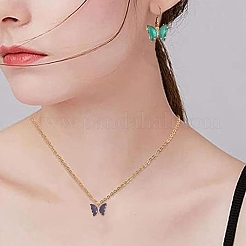 12Pcs Brass Pave Faceted Glass Connector Charms&nbsp;FIND-YW0007-50