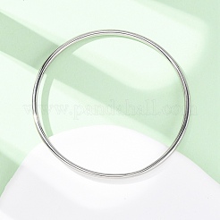 201 Stainless Steel Plain Bangles for Women&nbsp;BJEW-B150-07P