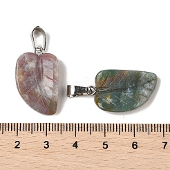 Natural Indian Agate Pendants&nbsp;G-B127-01P-04