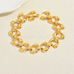 Hip Hop Iron Link Chain Bracelets for Women&nbsp;AU5416