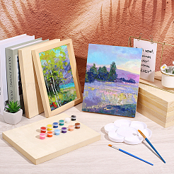 Wooden Clay Picture Frame&nbsp;WOCR-WH0004-025
