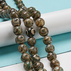 Tibetan Style dZi Beads Strands&nbsp;G-P526-D07-02