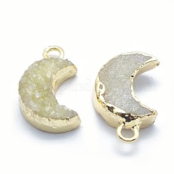 Natural Quartz Pendants&nbsp;G-P383-15G-01