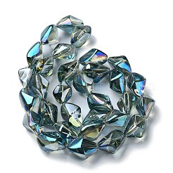 Electroplate Transparent Glass Beads Strands&nbsp;EGLA-E060-01A-FR05