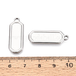 304 Stainless Steel Pendant Cabochon Settings&nbsp;STAS-N108-63P