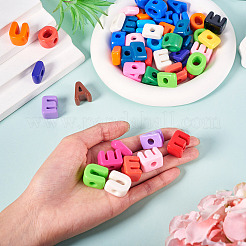 50Pcs 5 Styles Opaque Acrylic European Beads&nbsp;OACR-TA0003-49