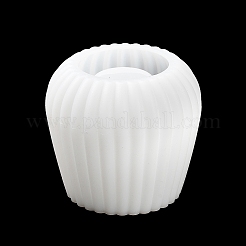 DIY Striped Round Candle Cup with Lid Silicone Molds&nbsp;DIY-G094-06B