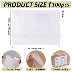 100Pcs Transparent Plastic Self-Adhesive Express Envelope Mailing Bags&nbsp;AJEW-BC0007-51